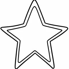 数字ぬりえ・星(脳トレ)