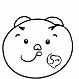 福笑いの塗り絵