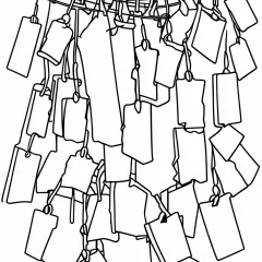 短冊の塗り絵