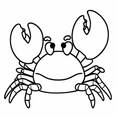 かにの塗り絵