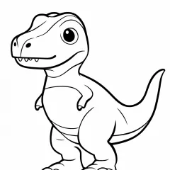 恐竜（ティラノサウルス）の塗り絵