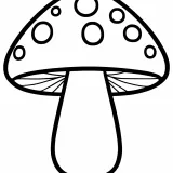 数字ぬりえ・きのこ（脳トレ）