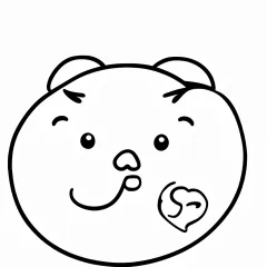 福笑いの塗り絵