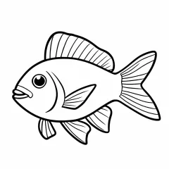 魚（熱帯魚）の塗り絵