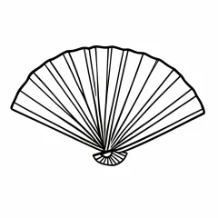 扇子の塗り絵