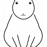 カピバラの塗り絵