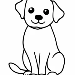 数字ぬりえ・いぬ(脳トレ)